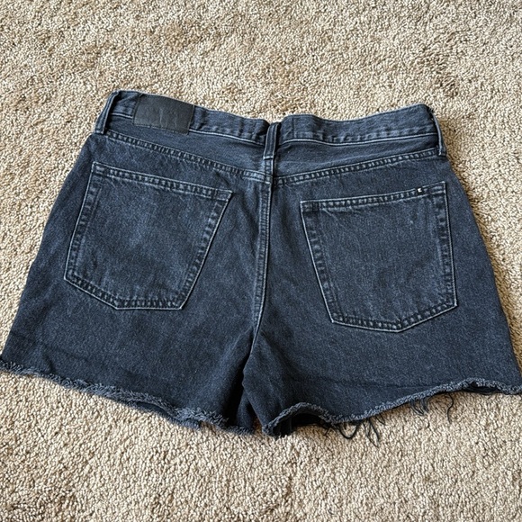 Everlane Denim Cut Off Organic Cotton Black Shorts - Picture 6 of 9